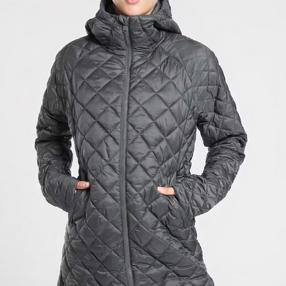 Athleta Jackets & Blazers - Athleta Whisper Featherless Parka 1X Black